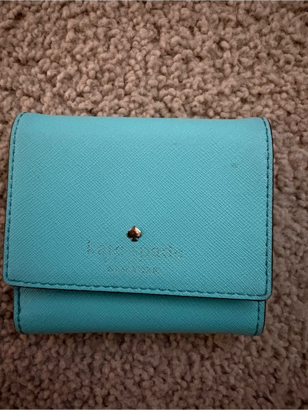 Kate Spade Christine trifold wallet in Tiffany blue